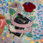 Dark Romance Snake Holographic Bookish Sticker