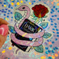 Dark Romance Snake Holographic Bookish Sticker