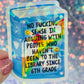 No Fucking Sense Library Holographic Sticker