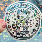 Usually Sweet and Nice But Fuck ICE Activist Holographic Sticker