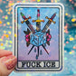 Fuck ICE Holographic Activist Sticker – Resistance Art
