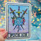 Fuck ICE Holographic Activist Sticker – Resistance Art