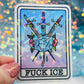 Fuck ICE Holographic Activist Sticker – Resistance Art