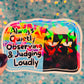 Judging Loudly Holographic Sticker