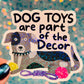 Dog Toys Decor Holographic Sticker