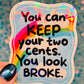 Two Cents Holographic Sticker
