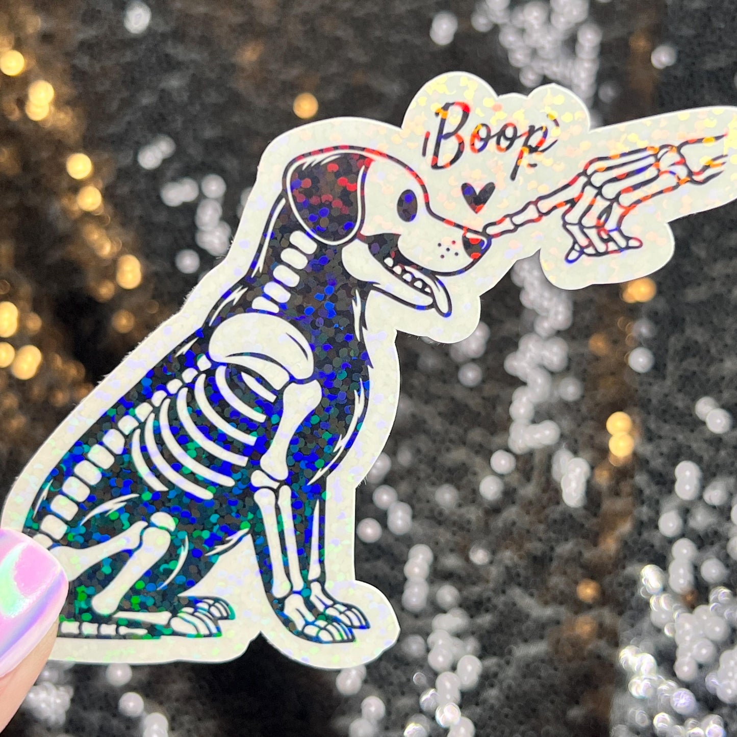 Boop Puppy Dog Holographic Sticker | Dog lover gift decal | Puppy love sticker | Dog mom dad sticker
