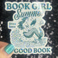 Bookish Girl Summer Holographic Book Book Lover, Spicy Dark Romance, Booktok, kindle waterbottle laptop Romance Decal Beach Reads Decal