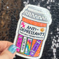 Reading Antidepressant Sparkly Sticker Holographic Book Book Lover, Spicy Dark Romance, Booktok, kindle waterbottle laptop Romance Decal