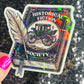 Historical Fiction Society Holographic Sticker Decal, Nonfiction History Reads Bookish kindle waterbottle laptop Reader Bookish Present Gift