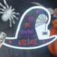 Let's Get Stitchin Witches holographic sticker thimble quilting sticker quilter Halloween decal sewing machine sticker cross stitch sticker