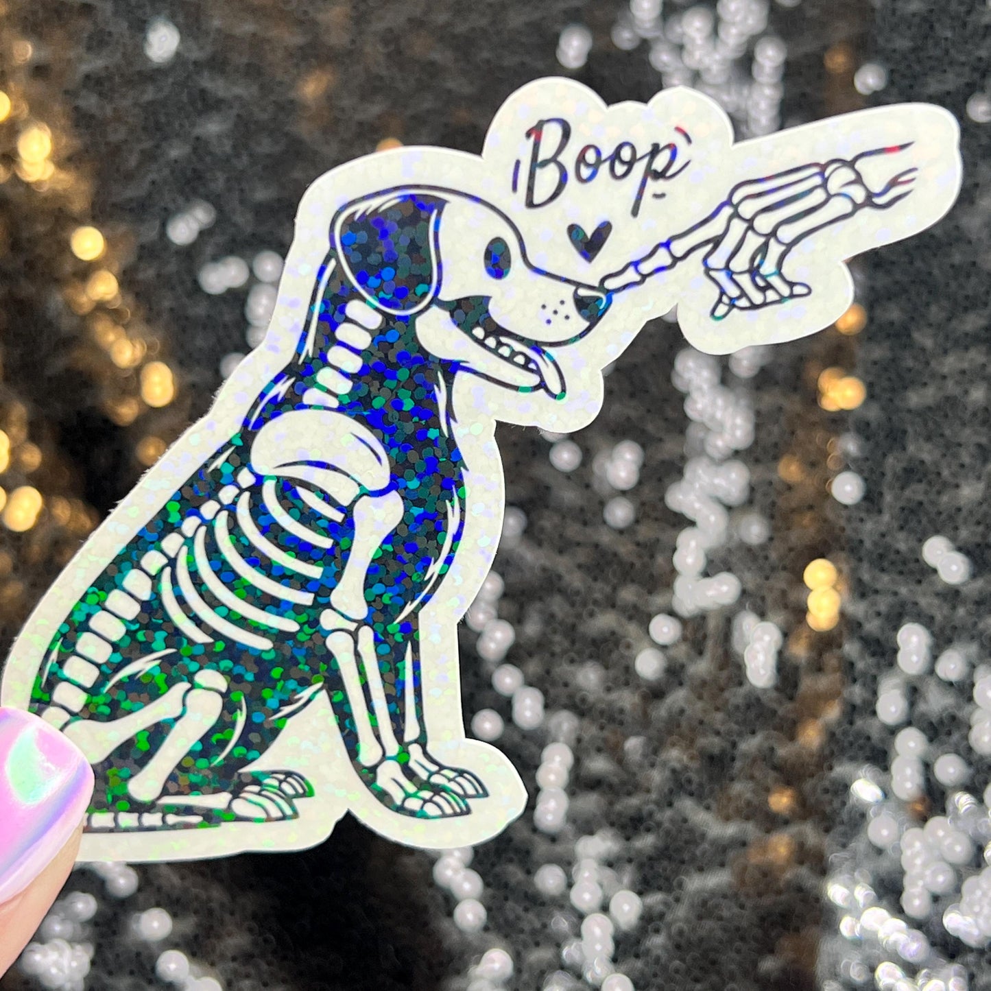 Boop Puppy Dog Holographic Sticker | Dog lover gift decal | Puppy love sticker | Dog mom dad sticker