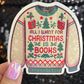 All I Want For Christmas is More Books Holographic Sticker, Xmas Bookish Kindle Sticker Reader Decal Book Lover Christmas Gift Book Club