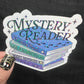 Mystery Reader Book Club Holographic Sticker Decal, Cozy Mystery Reads Bookish kindle waterbottle laptop Reader Bookish Present Gift
