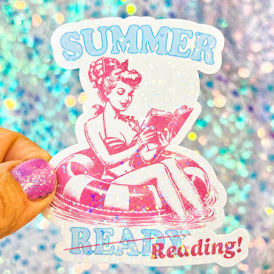 Summer Reading Holographic Sticker