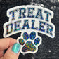Treat Dealer Paw Prints Holographic Sticker | Dog lover gift decal | Puppy love sticker | Dog mom dad sticker Dog Rewards