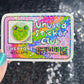 Unused Sticker Club Holographic Sticker Mental Health Spread Positivity Decal Inspirational Work Sticker Hoarder Decal Collector