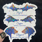 Wings Blue Gold Bat Boys Rhysand Azirel Cassian Holographic Sticker Sparkly ACOTAR Decal Kindle Sticker Spicybook Sticker SJM Stickers