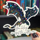 You Belong Amongst the Wildflowers Abraxos Throne of Glass Holographic Sticker The Thirteen Dragon Wyvern Tog decal Manon TOG laptop sticker