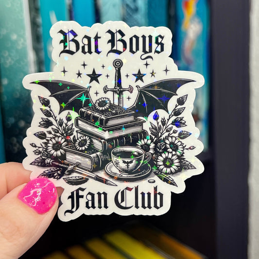 Bat Boys Fan Club Rhysand Azirel Cassian Holographic Sticker Sparkly Sticker ACOTAR Decal Kindle Sticker Spicybook Sticker SJM Stickers