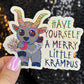 Krampus Christmas Holographic Holiday Sticker,  Decal Xmas Gift & Stocking Stuffer