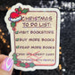 Christmas To Do List…Buy More Books funny Holographic Sticker, Xmas Bookish Kindle Sticker Reader Decal Book Lover Christmas Gift Book Club