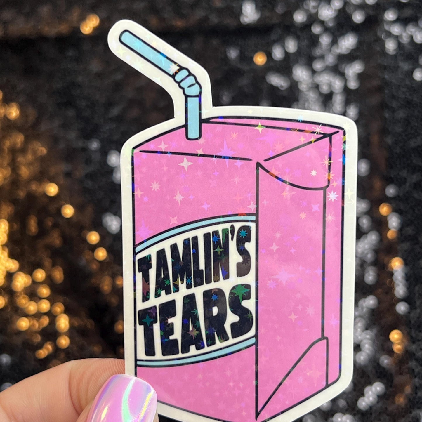 Tamlin's Tears A Court of Thorns and Roses Holographic Sticker Sparkly Sticker ACOTAR Decal Kindle Sticker Spicybook Sticker SJM Stickers