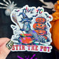 It's Time To Stir The Pot Halloween Raccoon Holographic Sticker Mental Health Sparkly Spread Positivity Good Vibes Decal Inspirational