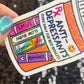 Reading Antidepressant Sparkly Sticker Holographic Book Book Lover, Spicy Dark Romance, Booktok, kindle waterbottle laptop Romance Decal