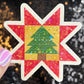 Christmas Star Block Sewing Sparkly Holographic Quilting Sticker sewing Waterbottle sticker Craft Sticker Fabric Decal Cross Stitch Sticker