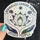 Normalize Caring About Other People Holographic Sticker | Mental Health Sticker Sparkly Spread Positivity Good Vibes Decal Inspirational