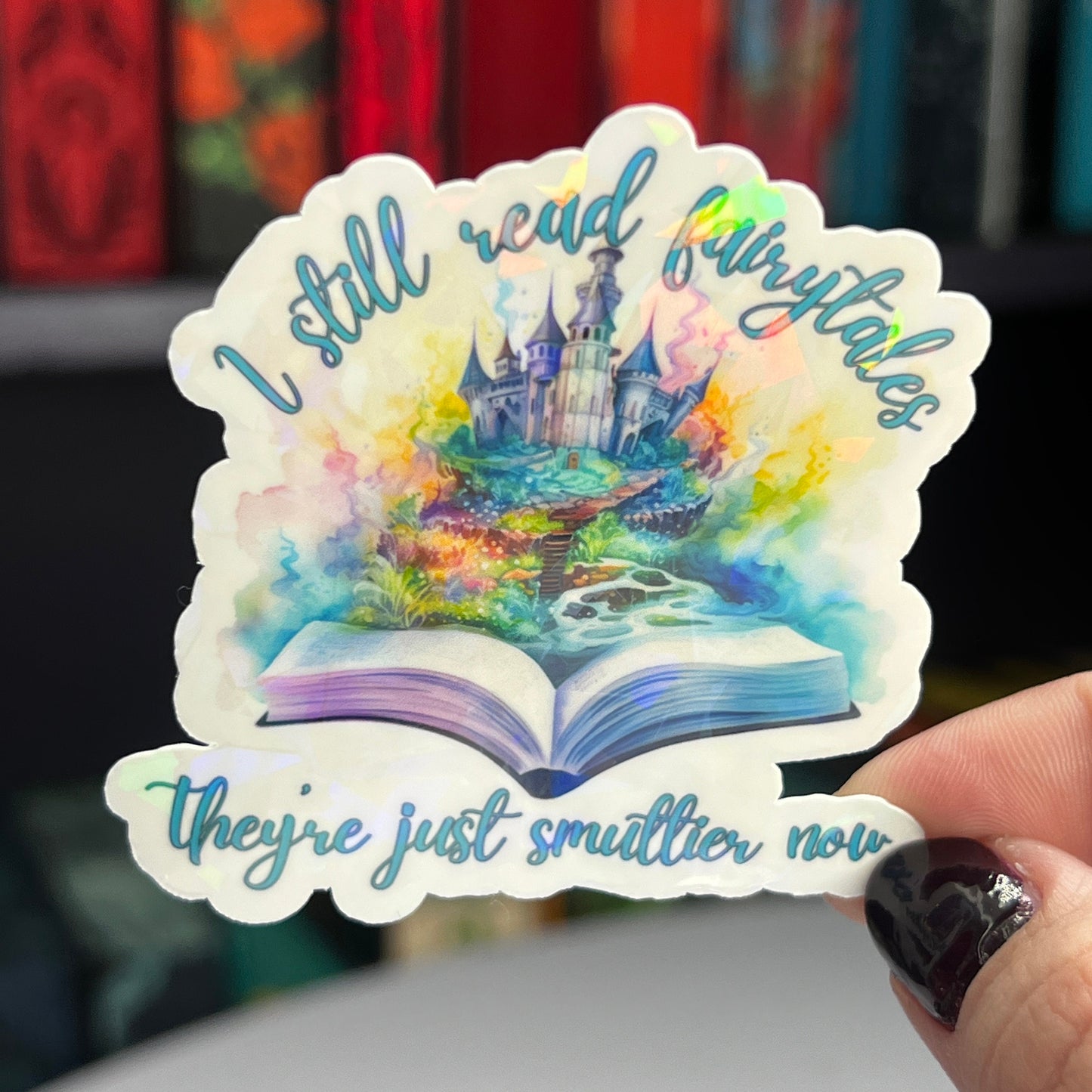 Smutty Romance Holographic Stickers, Booktok stickers, kindle stickers, spicy book sticker mortally grey decals Waterbottle book stickers