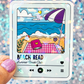 Beach Read Summer Book Club Holographic Sticker