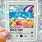 Beach Read Summer Book Club Holographic Sticker