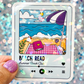 Beach Read Summer Book Club Holographic Sticker