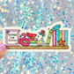 Booked for Summer Holographic Bookshelf Sticker