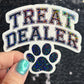 Treat Dealer Paw Prints Holographic Sticker | Dog lover gift decal | Puppy love sticker | Dog mom dad sticker Dog Rewards