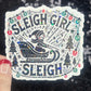 Sleigh Girl Sleigh Holographic Christmas Sticker 3 Inch Festive Holiday Decal for Waterbottles, Laptops, & Gifts Sparkly Xmas Cheer for Her