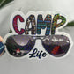 Camp Life Sunglasses Shades Holographic Sparkly Sticker Adventure Sticker RV Sticker Outdoor Decal Nature Sticker Travel Hiking Backpacking