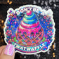 Don't be a Twatwaffle Sparkly Holographic Sticker Mental Health Spread Good Vibes Decal ADHD Neurodivergent Sticker Inspirational Mindful