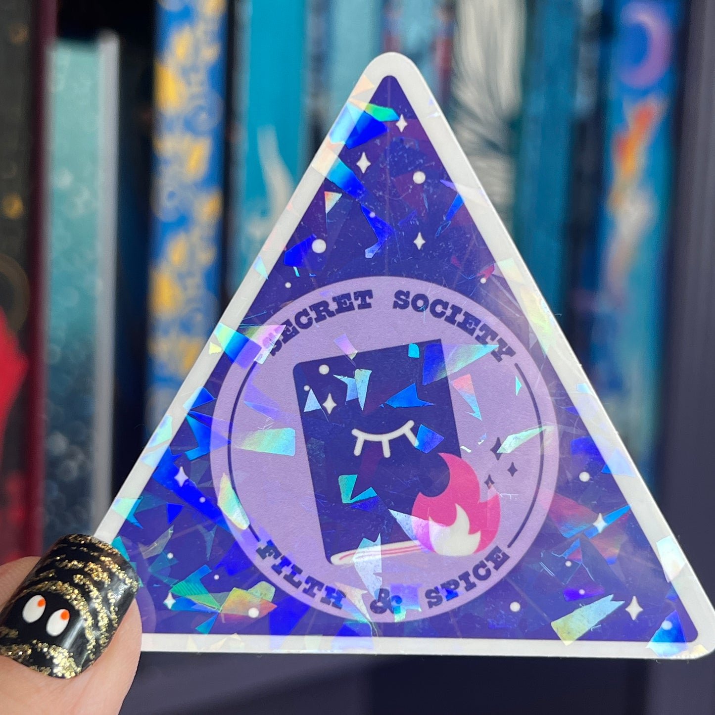 Filth & Spice Secret Society Sticker Holographic Book Book Lover, Spicy Dark Romance, Booktok, kindle waterbottle laptop Romance Decal