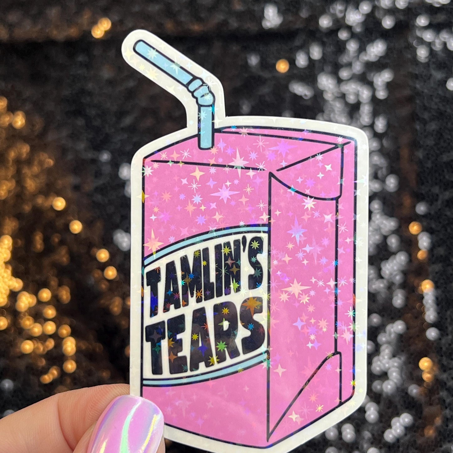 Tamlin's Tears A Court of Thorns and Roses Holographic Sticker Sparkly Sticker ACOTAR Decal Kindle Sticker Spicybook Sticker SJM Stickers