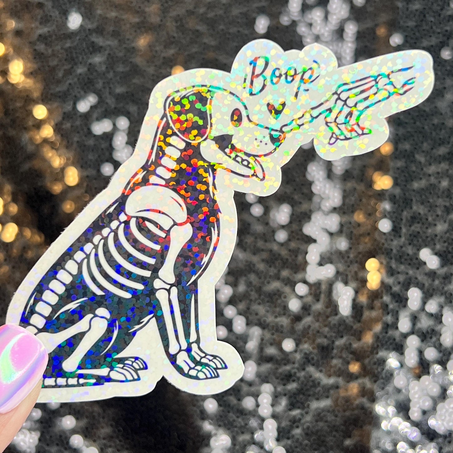 Boop Puppy Dog Holographic Sticker | Dog lover gift decal | Puppy love sticker | Dog mom dad sticker
