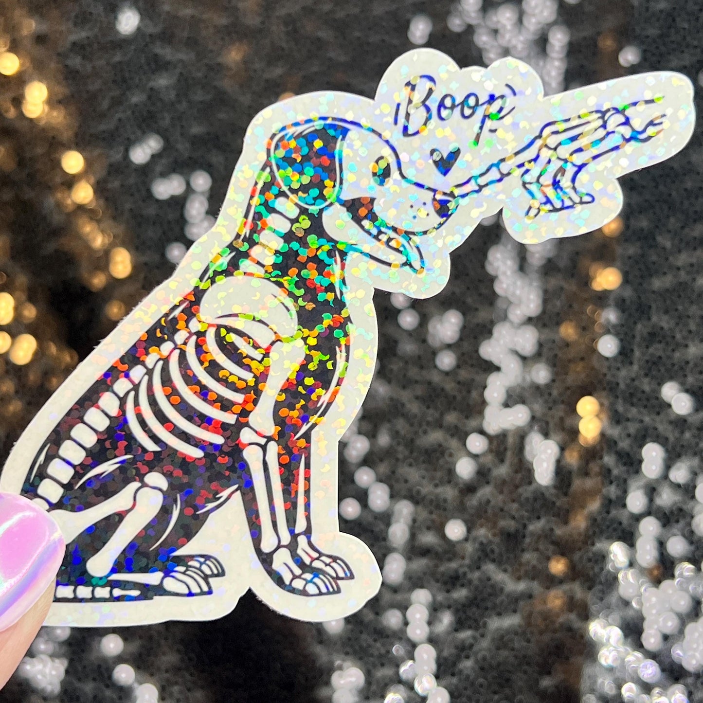 Boop Puppy Dog Holographic Sticker | Dog lover gift decal | Puppy love sticker | Dog mom dad sticker