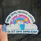 Drink Some Feakin Water and Get Some Damn Sleep Self Care Holographic Sticker Mental Health Spread Positivity Decal Inspirational Work