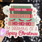 I'm Dreaming of a Spicy Christmas Holographic Sticker Xmas Bookish Kindle Reader Decal Book Lover Christmas Gift Stocking Stuffer