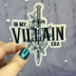 In My Villain Era Sparkly Holographic Bookish Sticker Villain Book Lover, Spicy Dark Romance, erotica, Booktok, Romance Decal
