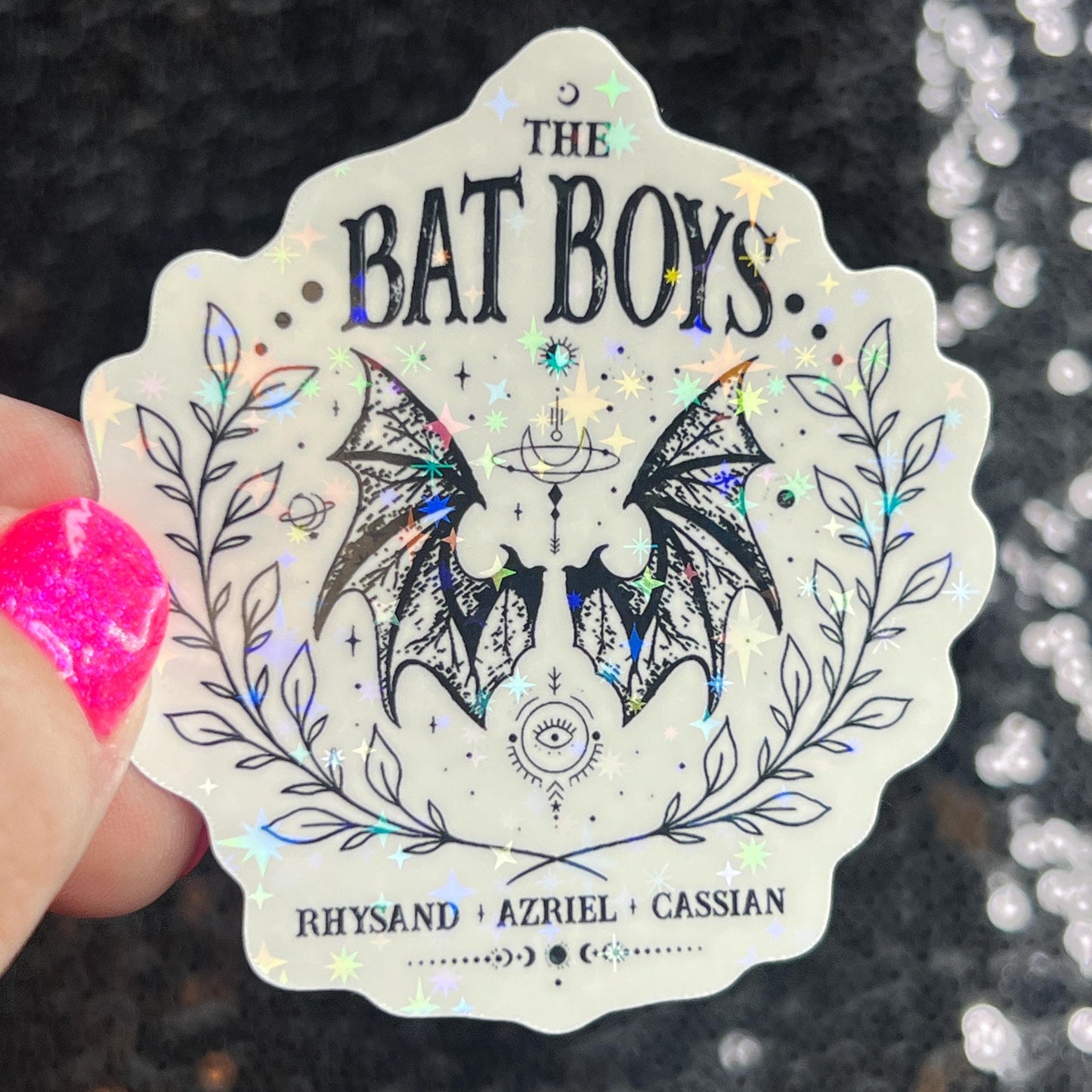 ACOTAR mini Holographic Stickers, Booktok stickers kindle acotar a court of thorns and roses small set bundle, ACOFAS, ACOMAF, acowar, acosf