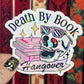 Death By Book Hangover Pink Holographic Sticker Sparkly Decal, Spicy Dark Romance, kindle waterbottle laptop Reader Gift Bookish Present