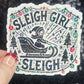 Sleigh Girl Sleigh Holographic Christmas Sticker 3 Inch Festive Holiday Decal for Waterbottles, Laptops, & Gifts Sparkly Xmas Cheer for Her
